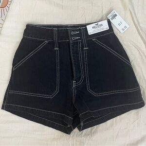 Hollister Carpenter Mom Shorts - Black